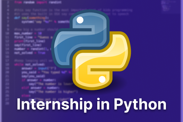 Live Instructor based Online Summer Internship In Python